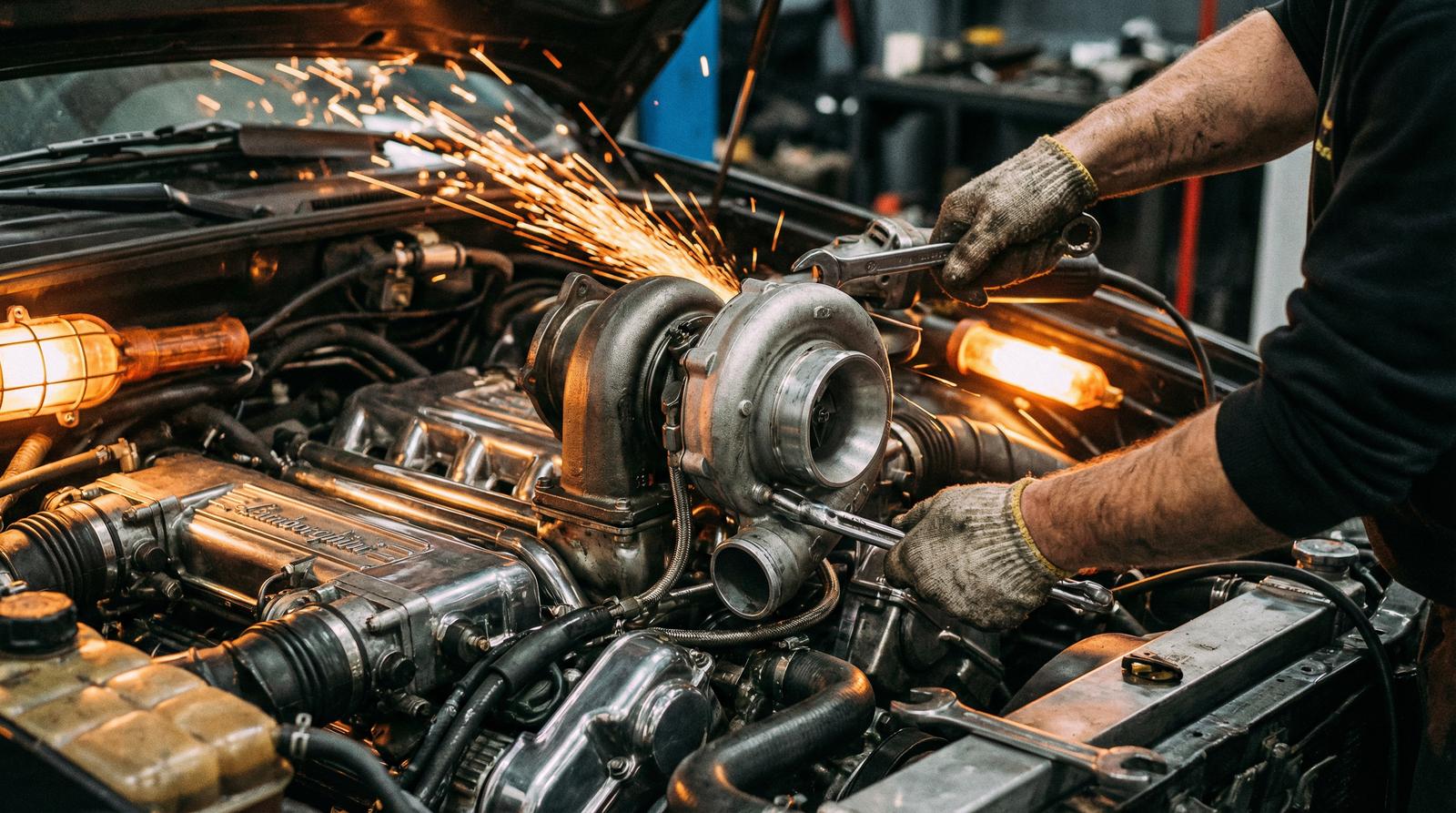 女神视频修车视频-涡轮增压改装教程