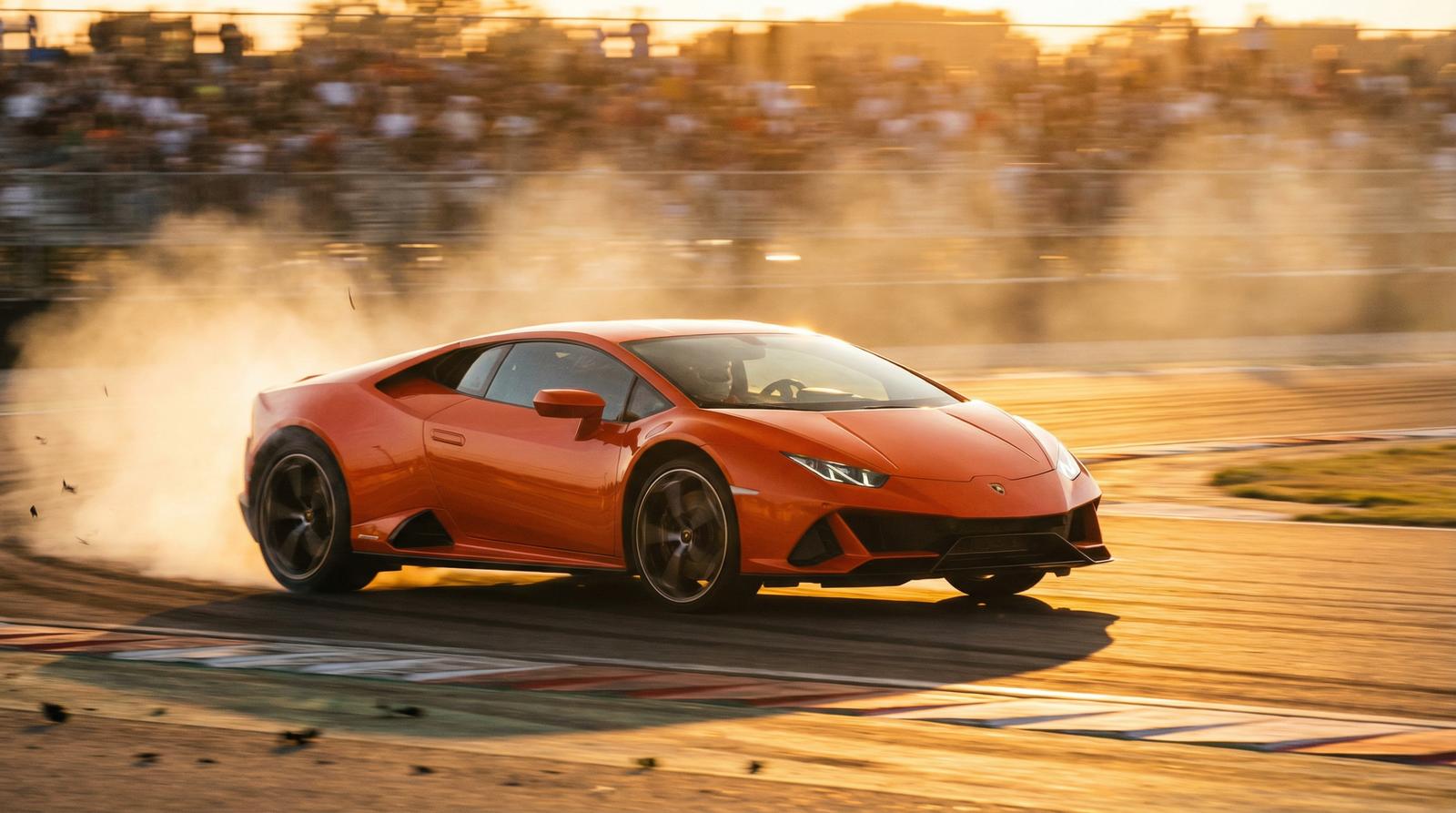 女神视频跑车视频-兰博基尼赛道漂移